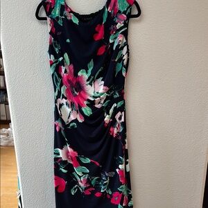 Floral Sleeveless Dress - Multicolor